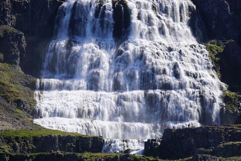 Dynjandi Waterfall in a Supertruck