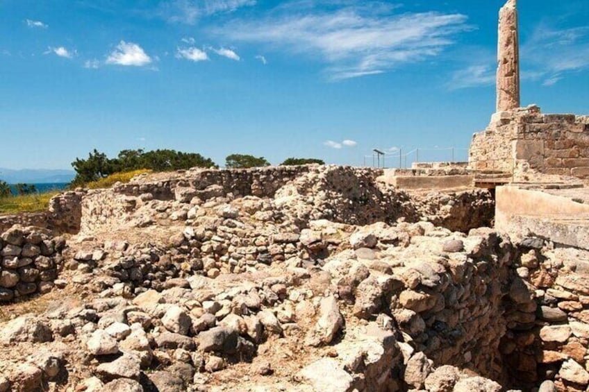 The Sanctuary of Apollo and Walking Town of Aegina Town