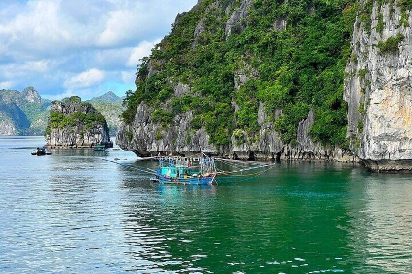 From Halong: Private Canoe Discover Lan Ha Bay in 2 Hours
