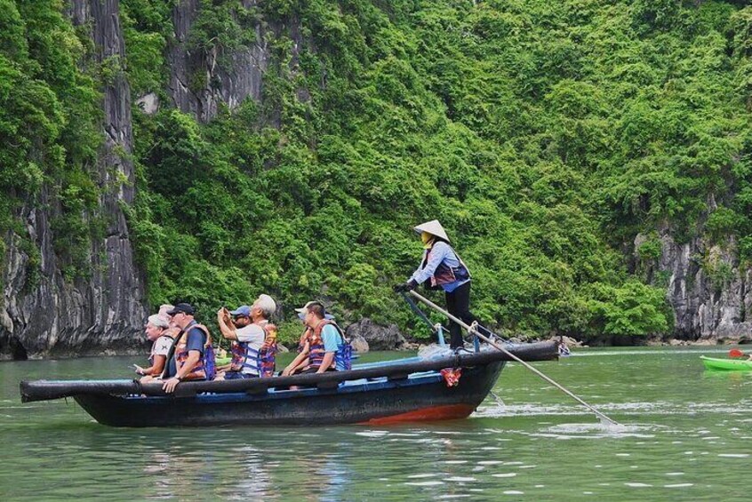 From Halong: Private Canoe Discover Lan Ha Bay in 2 Hours
