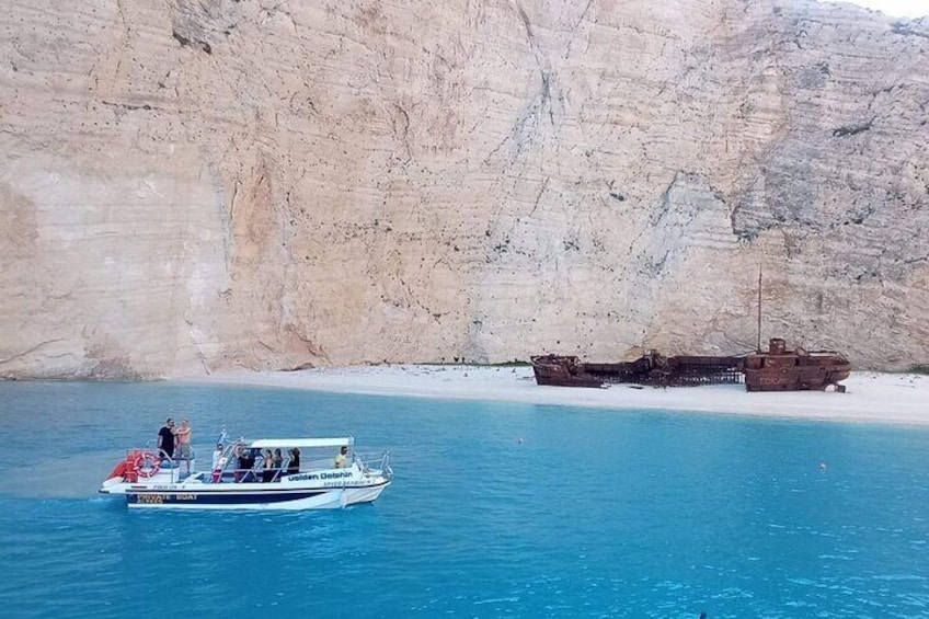 Zakynthos Xigia, Navagio Shipwreck and Blue Caves Boat Tour