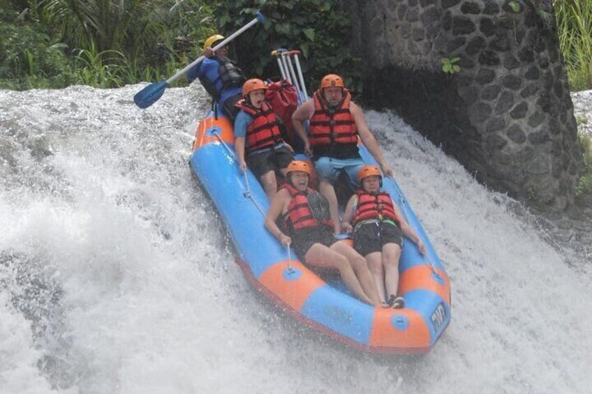 Explore White Water Rafting on the Telaga Waja River with Lunch