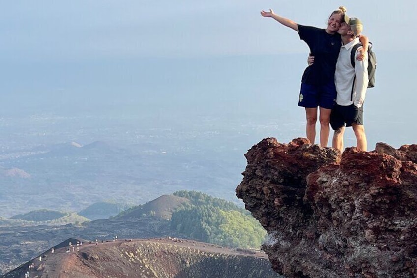 Guided Etna Tour in the morning with pick-up from Catania