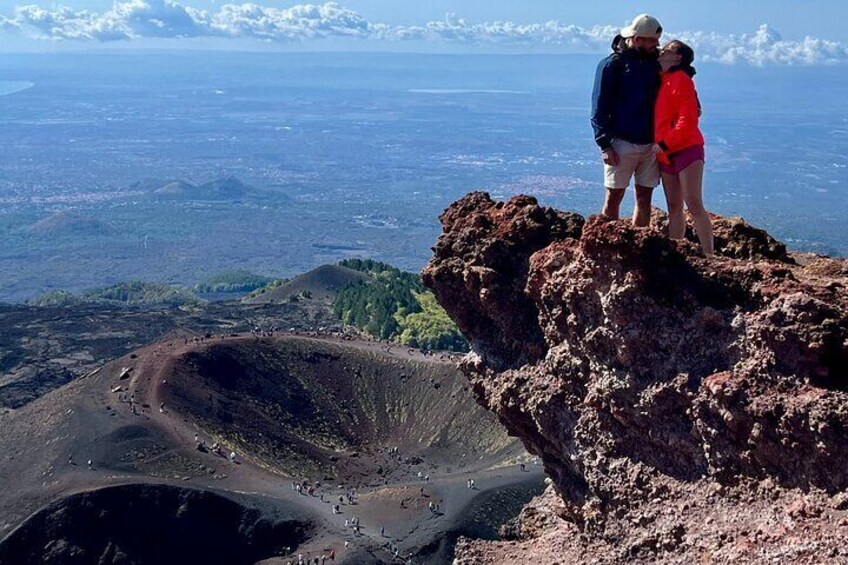 Guided Etna Tour in the morning with pick-up from Catania