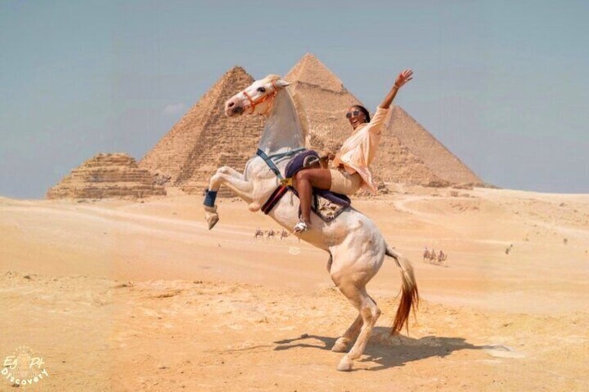 Giza Pyramids tour with Flying dress photoshoot experience