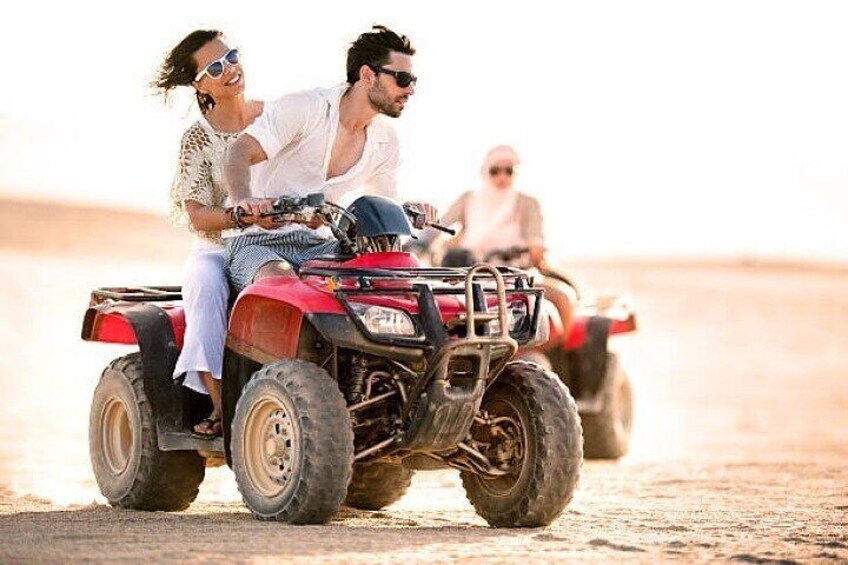 ATV Quad Bike, Jeep, Buggy, Camel Tour with Dinner from Hurghada