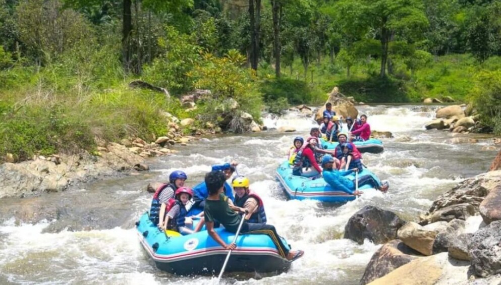 Rafting in Phang Nga Bay: 5km Rapids and Forest Waterfall