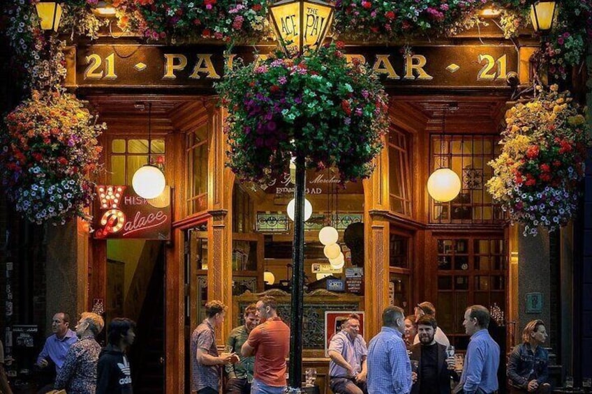 Traditional Irish bar facade