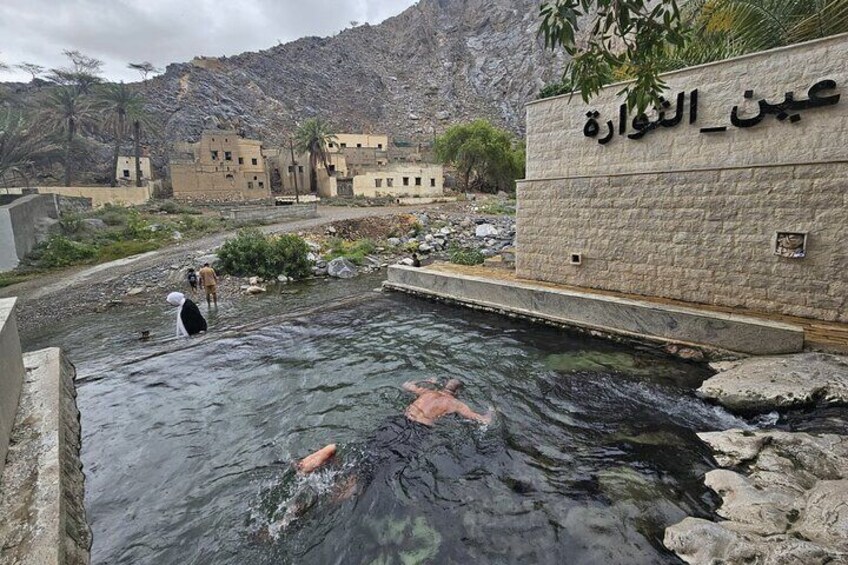 Ain Al Thawra, which is one of the natural hot spring