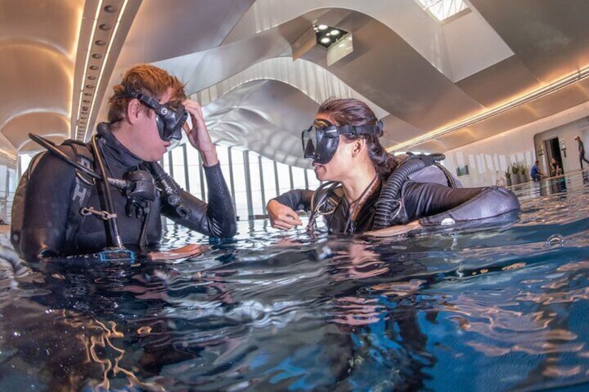 If you’ve always wanted to learn how to scuba dive, Deep Dive Dubai is the safest, most unique and exciting training center in the world.