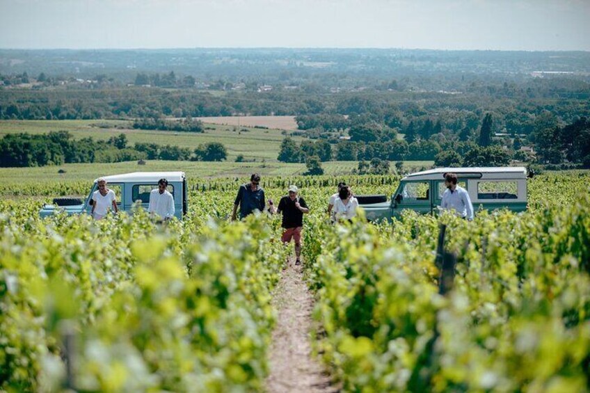 Private half day Burgundy Wine and Food Tour by vintage Defender