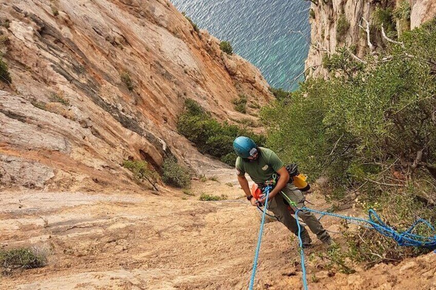 Masua Dry Canyoning in the Porto Flavia Canal