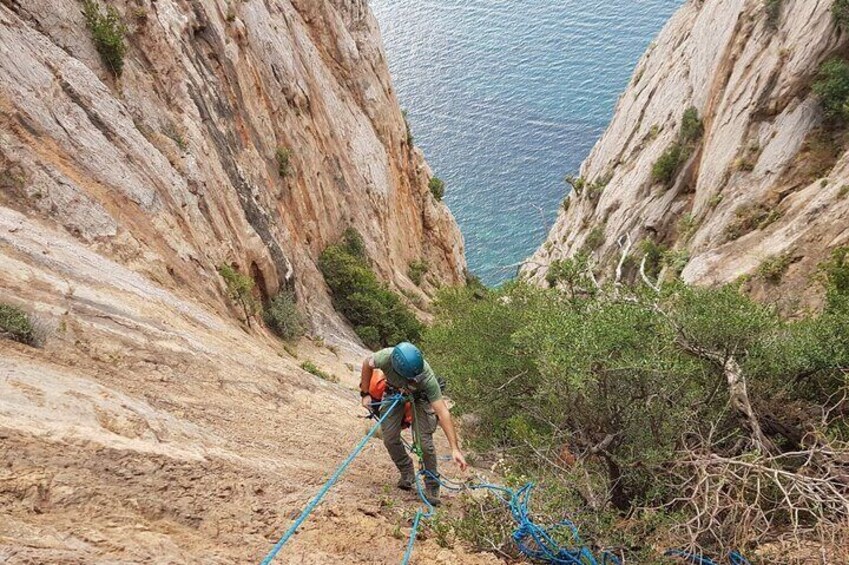 Masua Dry Canyoning in the Porto Flavia Canal