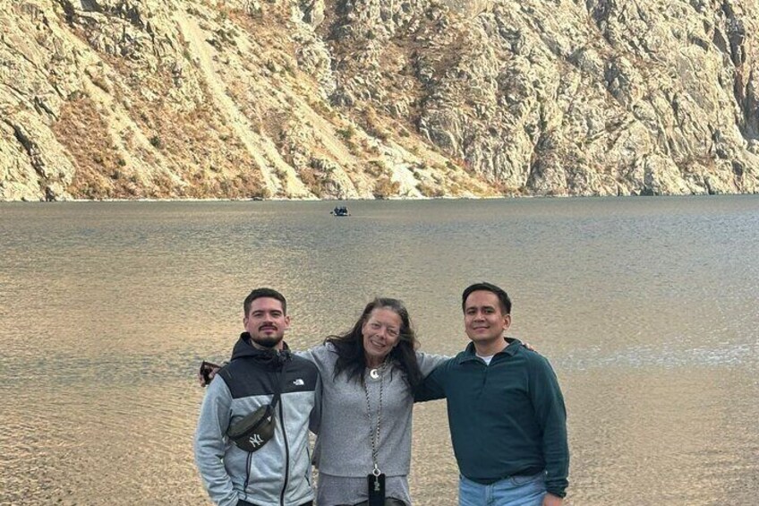 With our Australian and Portuguese tourists