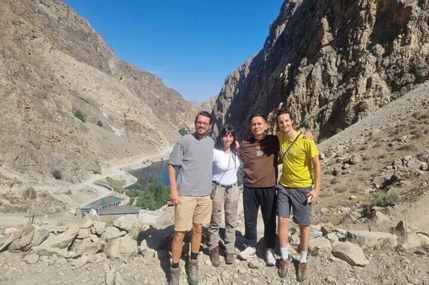 With our Italian tourists