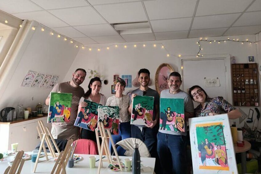 our completed paintings