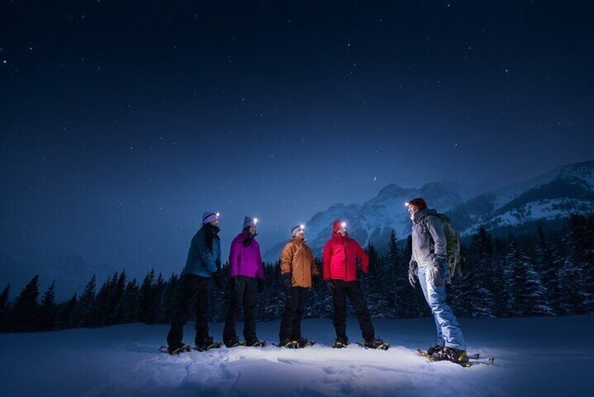 Private Night Hiking and Star Gazing in the Canadian Rockies