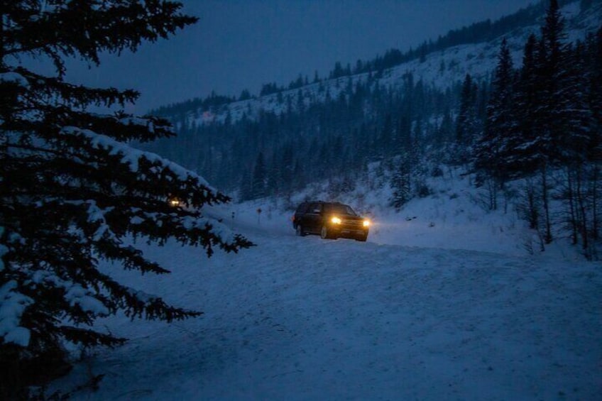 Private Night Hiking and Star Gazing in the Canadian Rockies