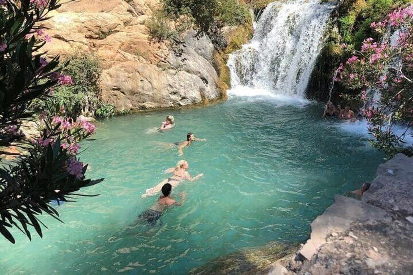  Algar Waterfalls Tour With Transfer from Alicante and Benidorm