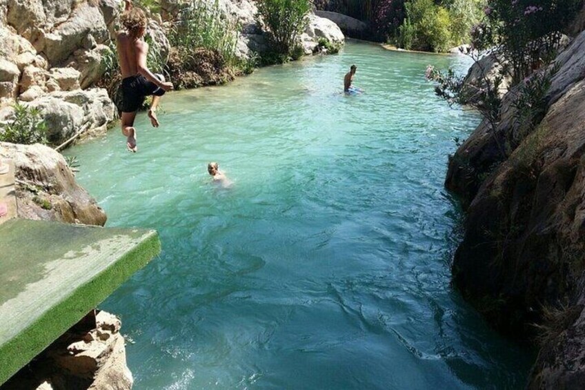  Algar Waterfalls Tour With Transfer from Alicante and Benidorm