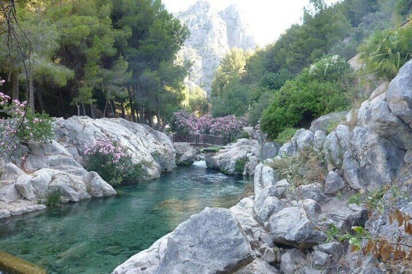  Algar Waterfalls Tour With Transfer from Alicante and Benidorm