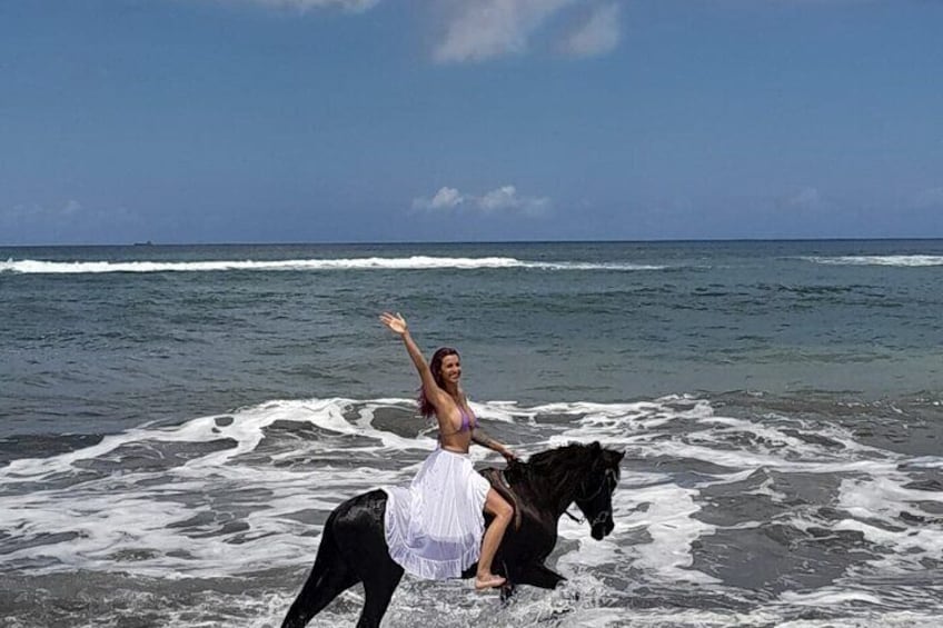 Saba Beach Horse Riding Bali Beach Horse Back Riding