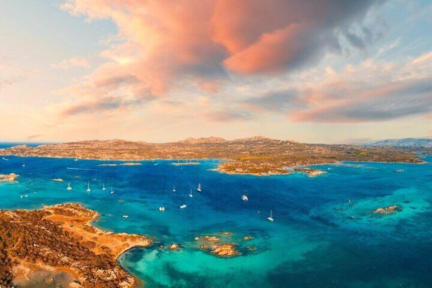Spargi and Budelli Sunset Cruise from Palau with Aperitif