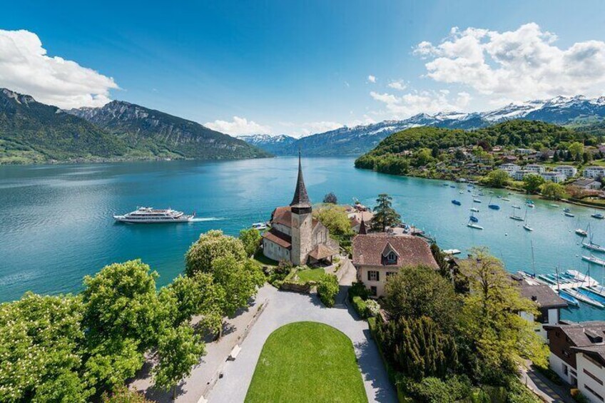 Private Tour Bernese Alps Steam Train & Lake Cruise from Lucerne