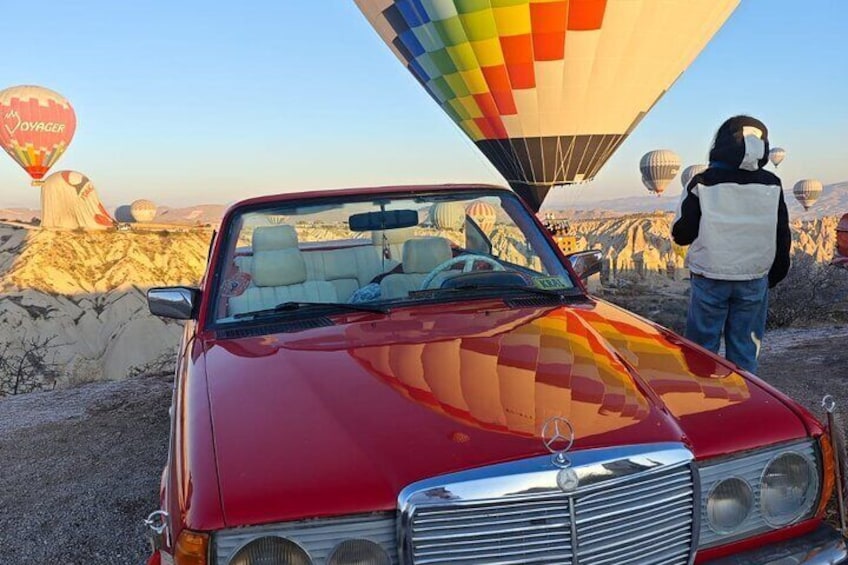 Cappadocia Classic Car Tour at Sunrise Daytime and Sunset