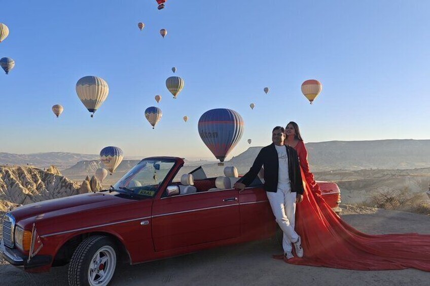 Cappadocia Classic Car Tour at Sunrise Daytime and Sunset