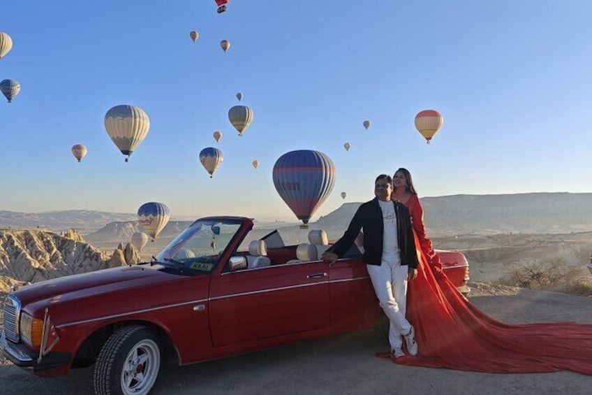 Cappadocia Classic Car Tour at Sunrise Daytime and Sunset