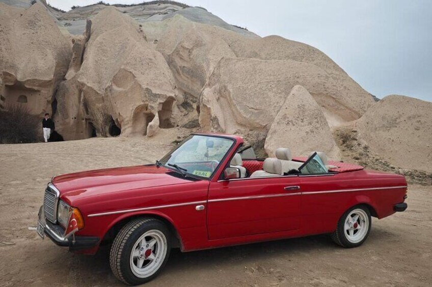 Cappadocia Classic Car Tour at Sunrise Daytime and Sunset
