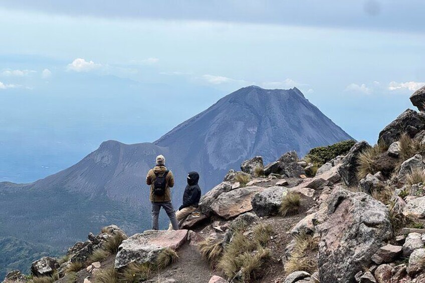 view of the volcano 