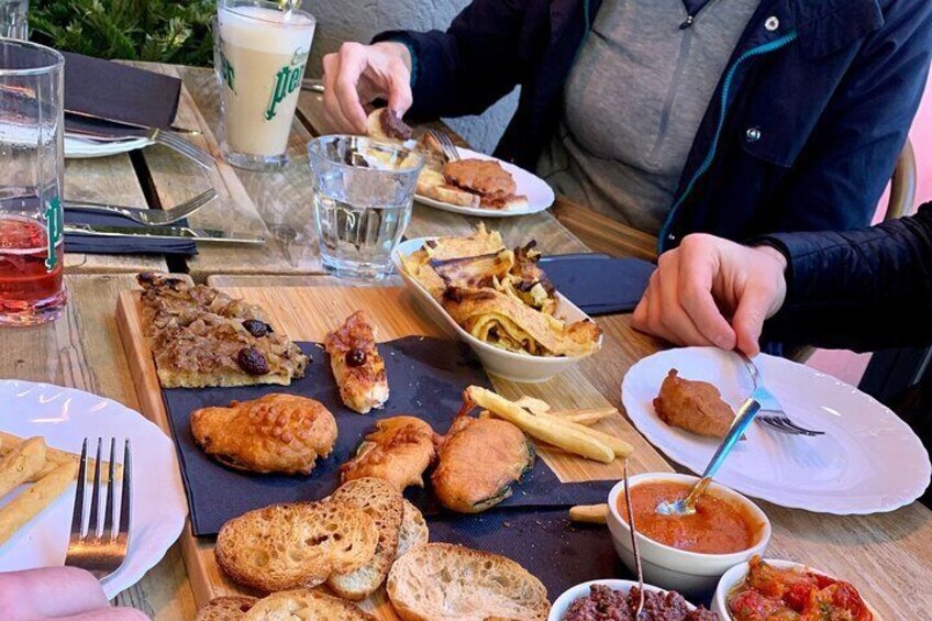 Tasting of local dishes.