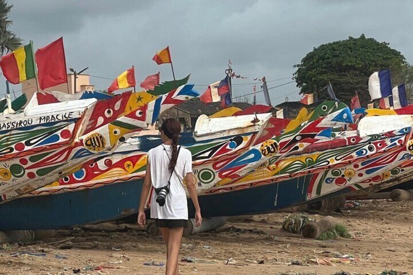Local painted boats in St. Louis
