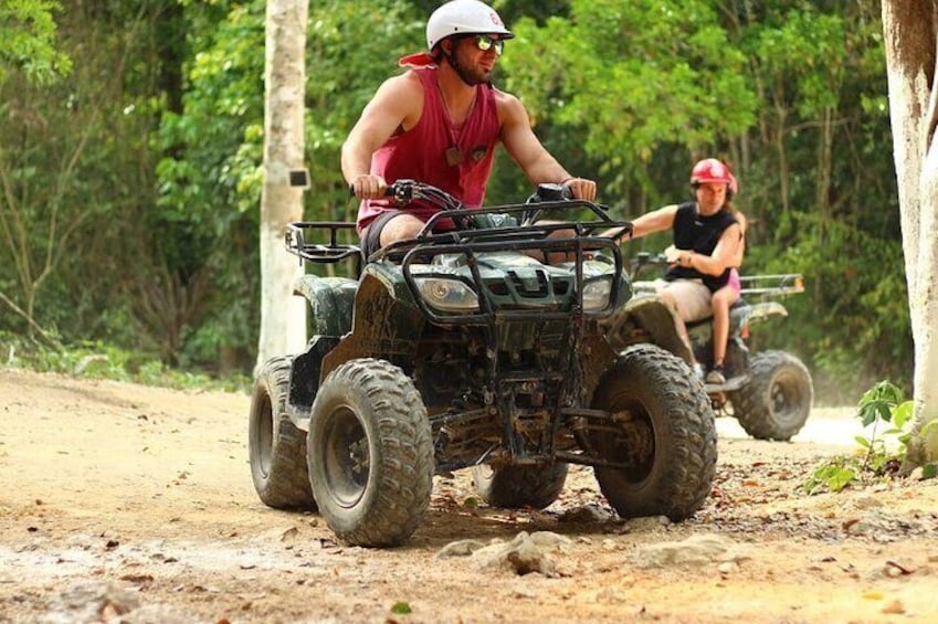 Cancun Adrenaline Day for Cenote Zipline and ATV