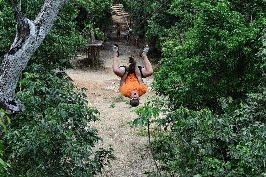 Cancun Adrenaline Day for Cenote Zipline and ATV