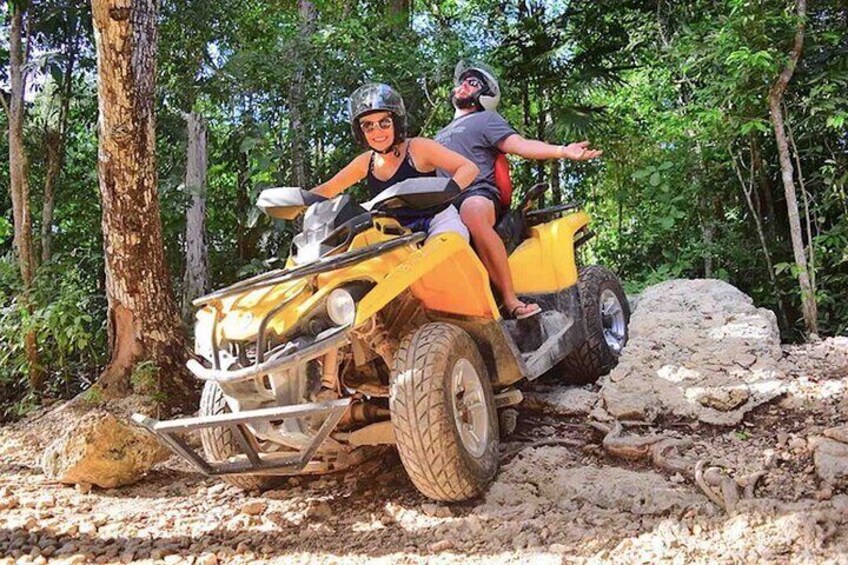 Cancun Adrenaline Day for Cenote Zipline and ATV