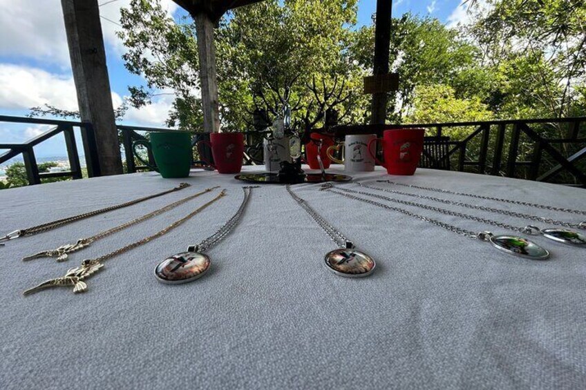 Key rings and gifts from bird sanctuary