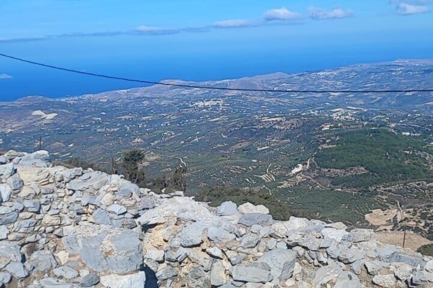 Mount Juktas, the observatory of CRETE ZEUS face mountain