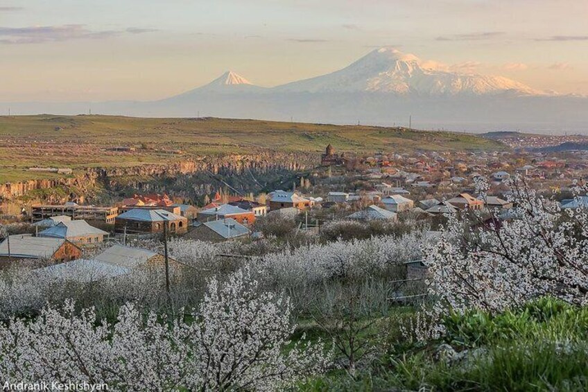Epical view to Ararat mountain