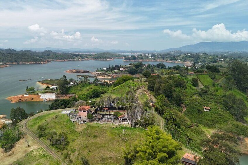 Pablo Escobar Paintball Mansion Boat Trip from Guatapé