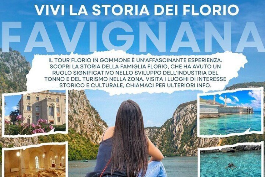 The Florio Tour by dinghy is a fascinating experience that allows you to explore the wonders of the Sicilian coast, especially the area around the Egadi Islands
Discover the history of the family 
