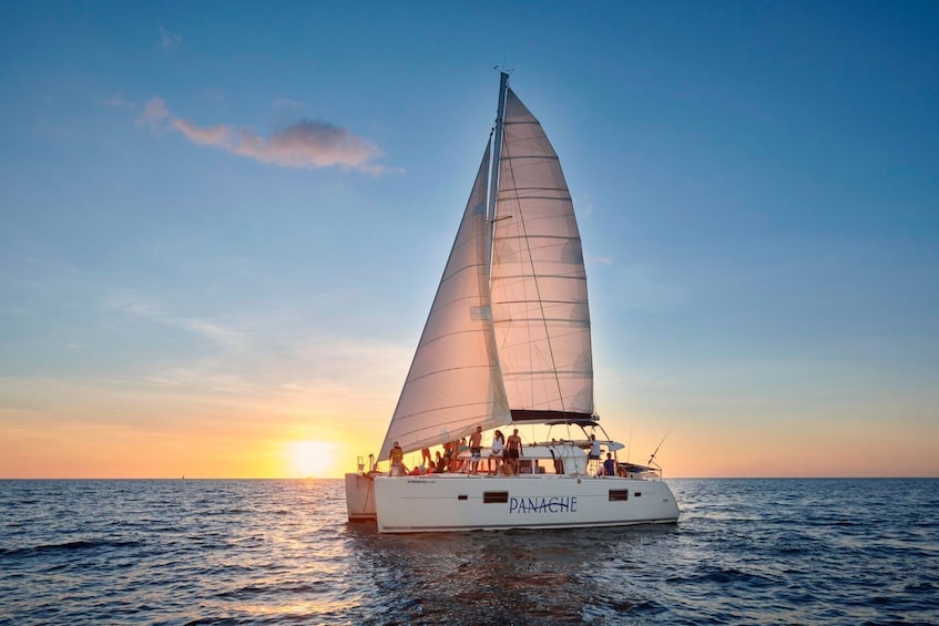 Costa Rica Private Sunset Cruise: Beaches, Snorkeling & Open Bar