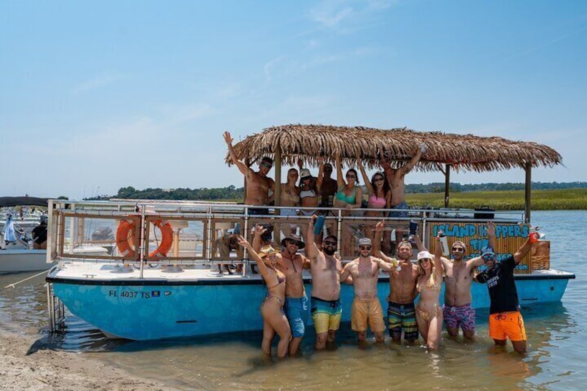 2-Hour Tiki Boat Tour in Folly Beach