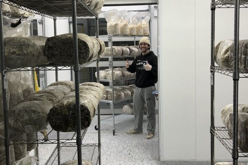 Indoor Mushroom Farm Tour