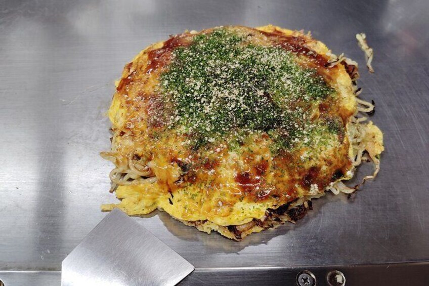 Enjoy 1 hour Okonomiyaki at Ekimae - Hiroba Tour in Hiroshima