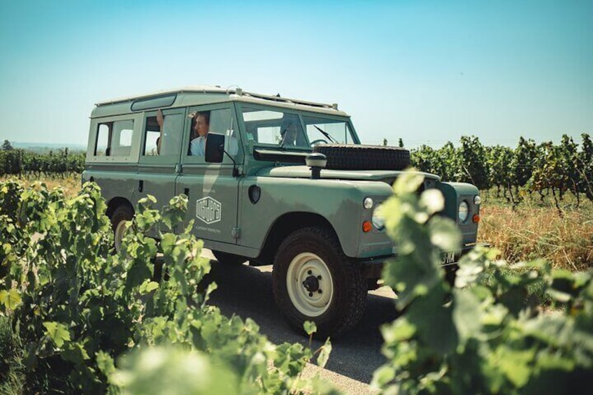 Full Day Private Tour of Beaujolais by vintage Land Rover