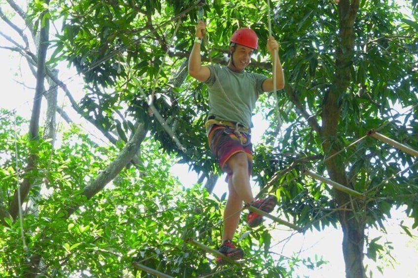 Zip Line and Canopy Tree Tour leads adventurers through the tree tops of Rio de Janeiro