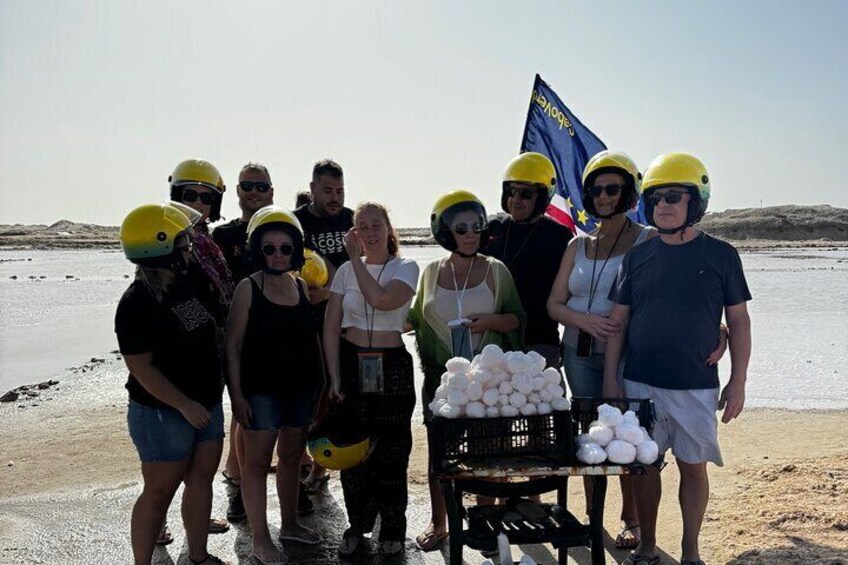 Next to the salines of Santa Maria